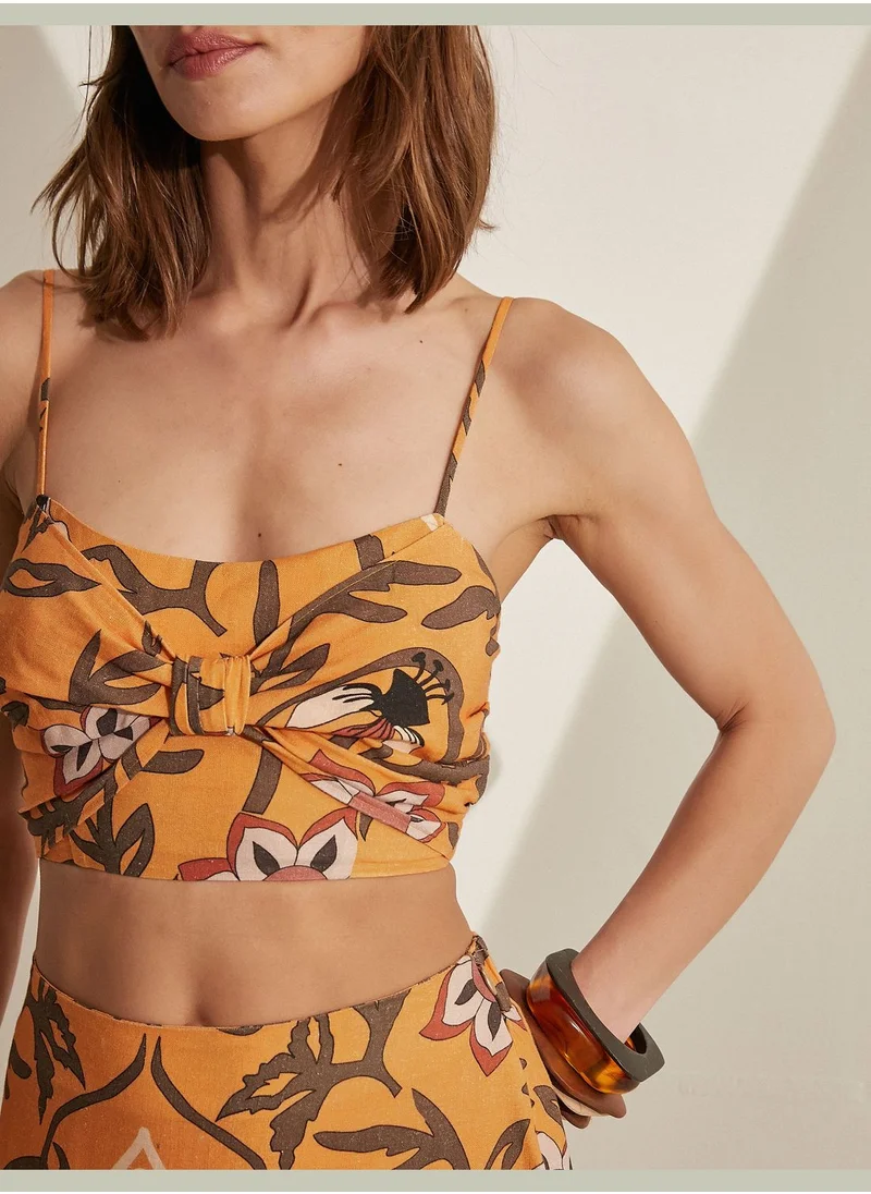 KOTON Crop Top Patterned
