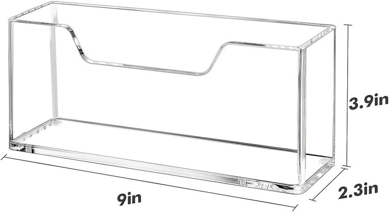 Acrylic Transparent Tissue Holder (Suitable for Bathrooms and Dining Tables; Can Also Be Used as a Waterproof Tissue Holder in the Kitchen) - Image 2