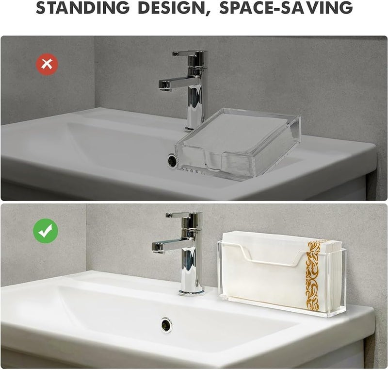 Acrylic Transparent Tissue Holder (Suitable for Bathrooms and Dining Tables; Can Also Be Used as a Waterproof Tissue Holder in the Kitchen) - Image 4