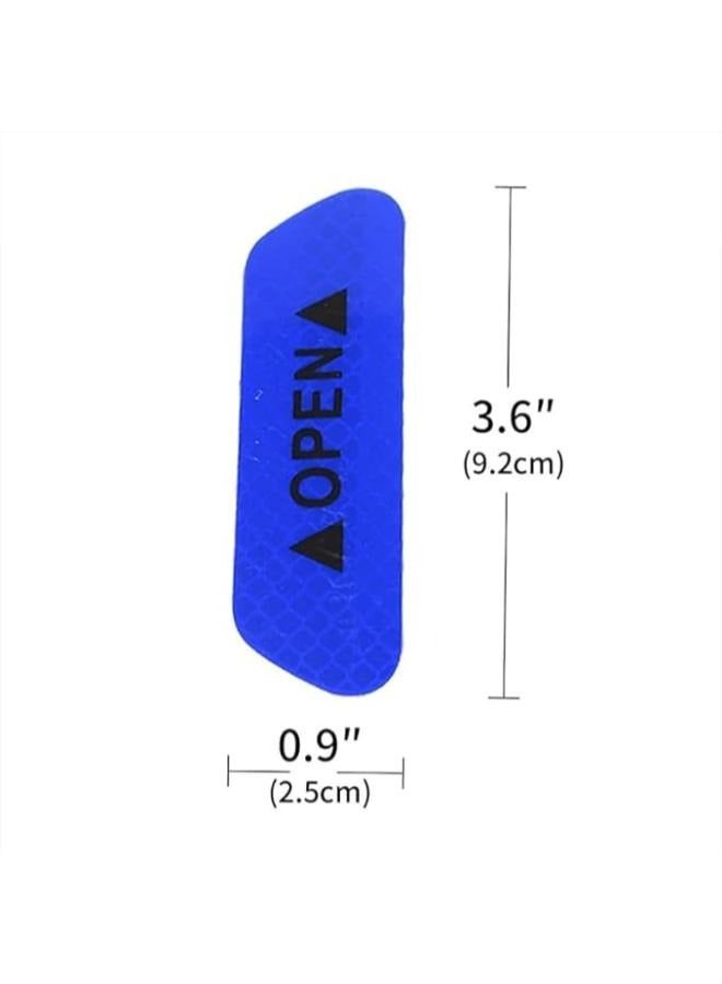 EasyLife 4 Pieces Car Door Stickers Warning Mark Reflective Tape Auto Exterior Accessories Open Sign Safety Reflective Strip  - Image 2