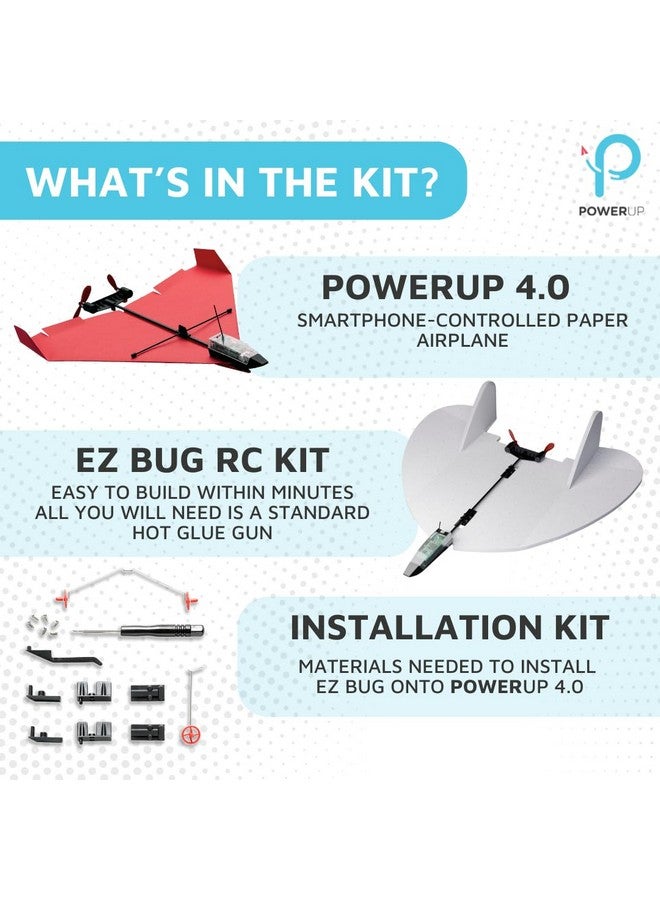 PowerUp POWERUP 4.0 The Next-Generation Smartphone Controlled Paper Airplane Kit, RC Controlled. Easy to Fly with Autopilot & Gyro Stabilizer. for Hobbyists, Pilots, Tinkerers.  - Image 2