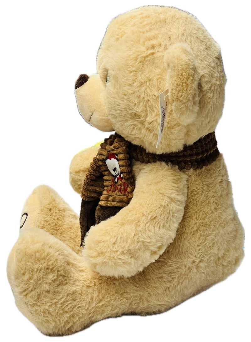 AMOR Teddy Bear Soft Toy – 30cm Plush Cuddly Bear with Scarf | Perfect Valentine’s Day Gift for Girlfriend, Birthday, Anniversary & Special Occasions - Image 3