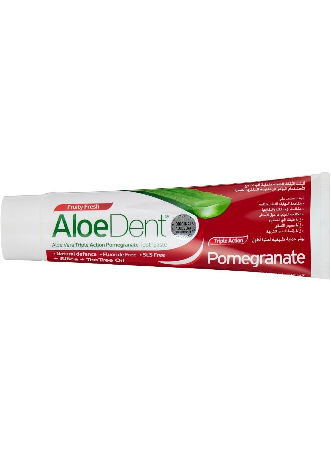 Aloe Dent Aloedent Triple Action Pomegranate Toothpaste, 100 ml - Image 3