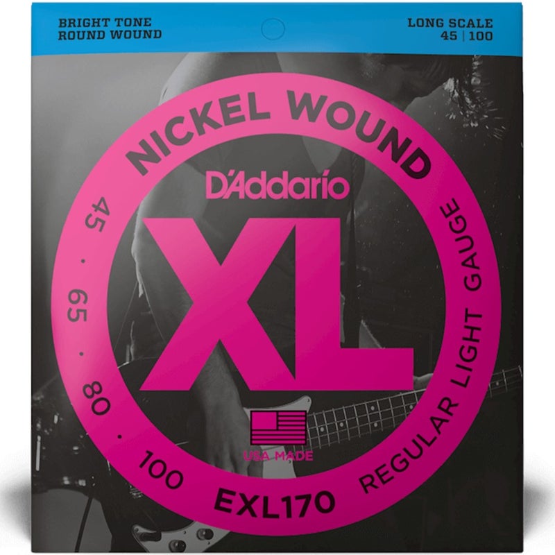 Daddario D'Addario EXL170 Nickel Wound Long Scale Bass 4-Strings Regular Light - 45-100 - Image 1