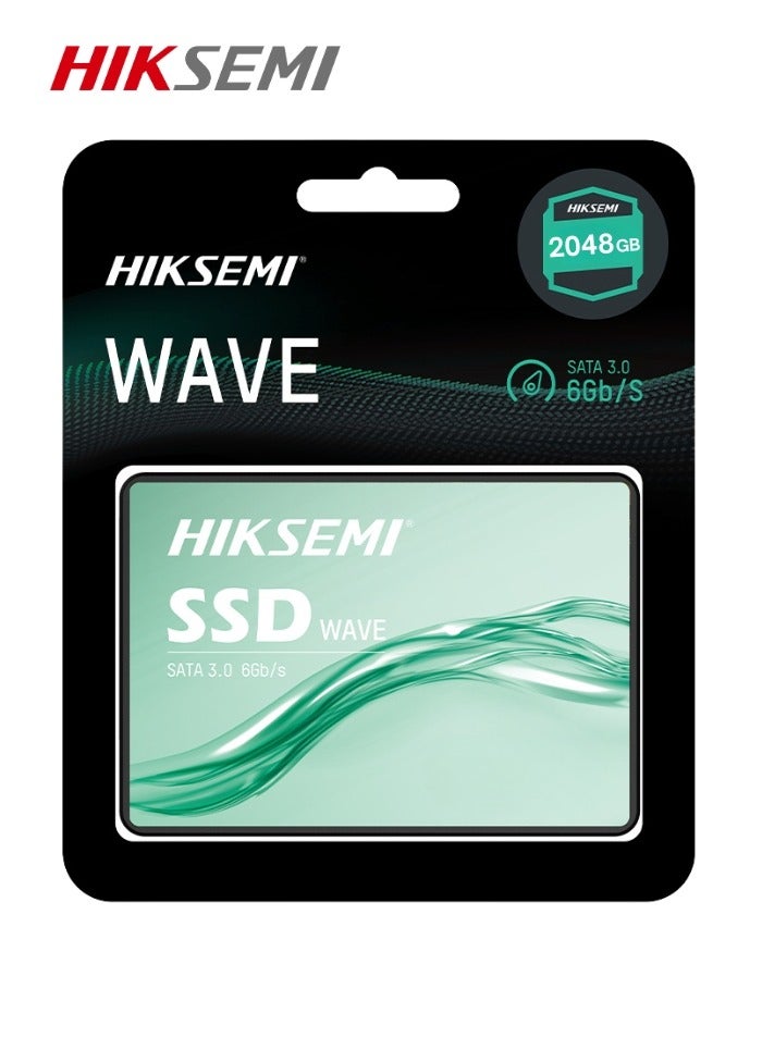 HIKSEMI Internal SSD Solid State Drive 2048GB | 2TB SATA 3 Wave Series 2.5 inch for Laptop Desktop Anti-Shock and Anti-Fall