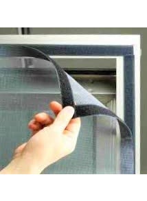 ImegaZ ImegaZ Nylon Self Adhesive Hook Tape Roll Plain Loop for Door Net Window Net Replacement Accessories Black 20mm width x 25 meters  - Image 4