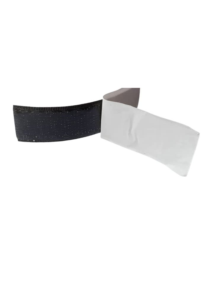 ImegaZ ImegaZ Nylon Self Adhesive Hook Tape Roll Plain Loop for Door Net Window Net Replacement Accessories Black 20mm width x 25 meters  - Image 2