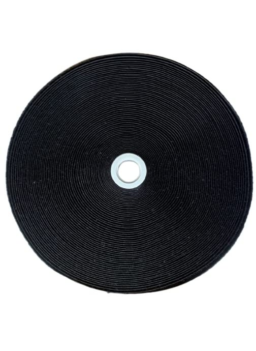 ImegaZ ImegaZ Nylon Self Adhesive Hook Tape Roll Plain Loop for Door Net Window Net Replacement Accessories Black 20mm width x 25 meters  - Image 3