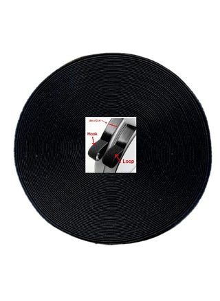 ImegaZ Nylon Self Adhesive Hook Tape Roll Plain Loop for Door Net Window Net Replacement Accessories Black 20mm width x 25 meters - pzsku/ZCDA389016E137A1CA354Z/45/1748265264/c498fac5-7494-438d-90ca-33f0a600c761