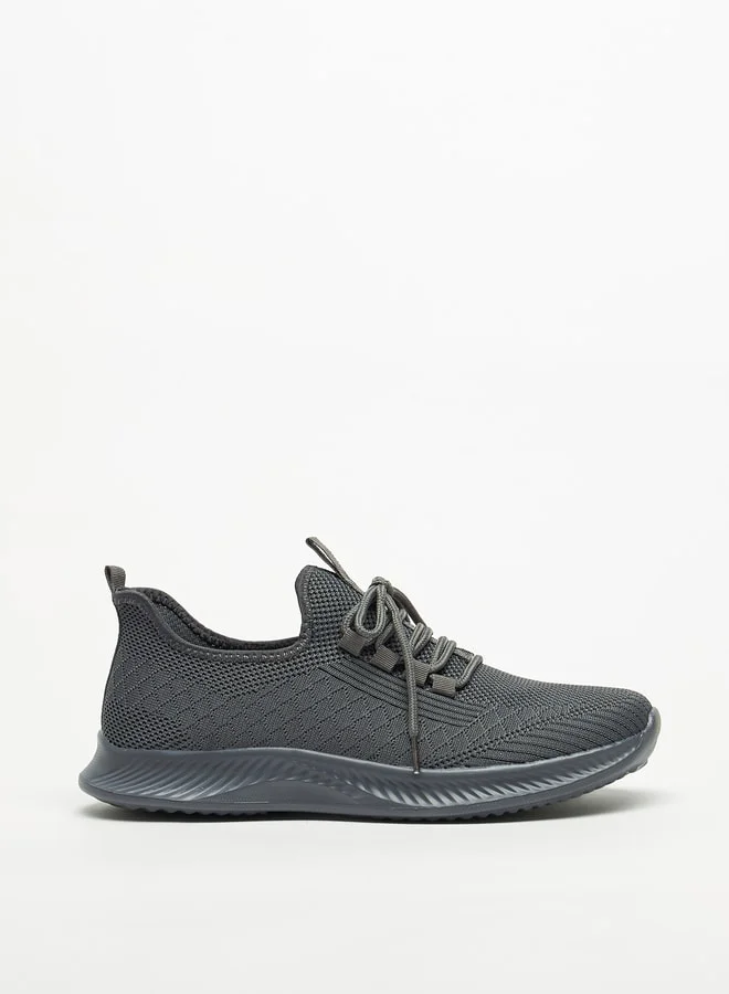 شو اكسبرس Mesh Textured Shoes with Lace-Up Closure