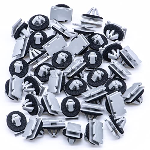 Rexka 40pcs Rocker Wheel Flare Moulding Clips Compatible with Jeep Grand Cherokee Compass Cherokee 68172491AA 68271803AA 68395627AA GM 11571175 19352782 Traverse - Image 5