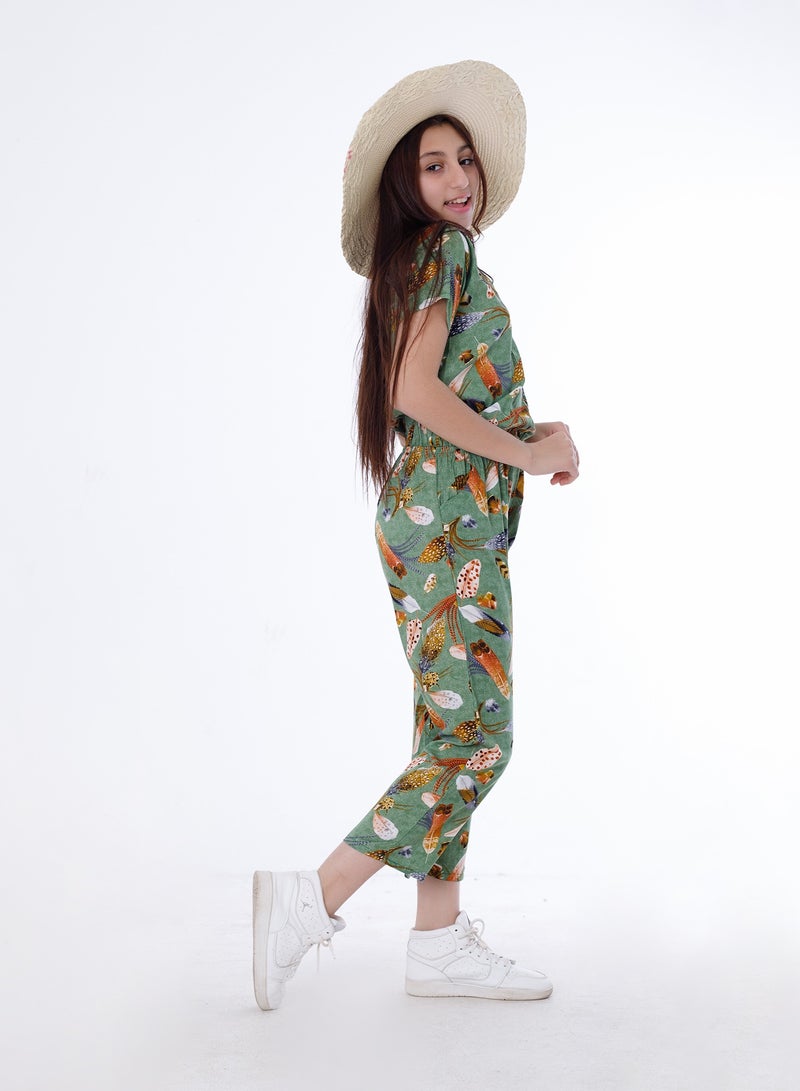 Girls Summer Jumpsuit