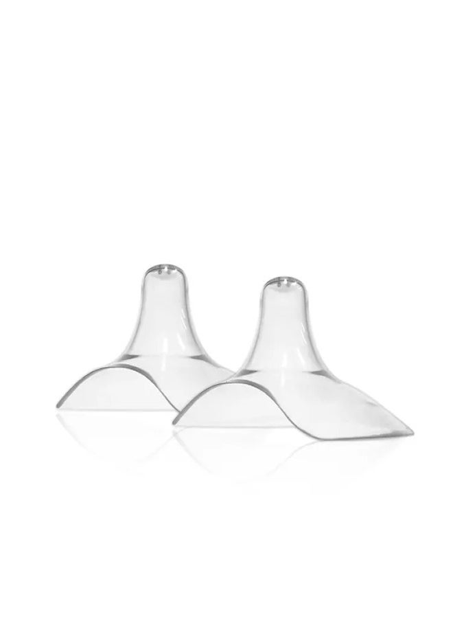 Fatah Two Pcs Of Natural Fit Silicone Nipple Shields Baby Pacifier Nipple Protection Cover Breastfeeding  - Image 1