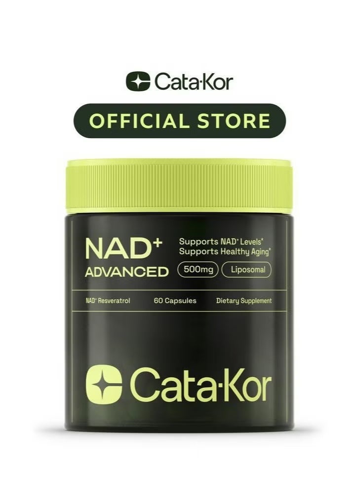 Cata-Kor Supplement Alternative – Liposomal NAD + Resveratrol – 30-Day Supply – High Purity NAD Supplement for Energy & Healthy Aging – 60 Capsules - Image 1