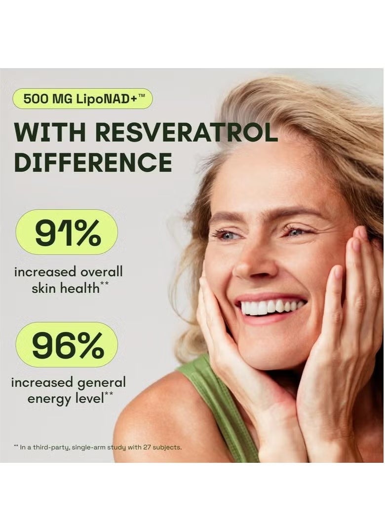Cata-Kor Supplement Alternative – Liposomal NAD + Resveratrol – 30-Day Supply – High Purity NAD Supplement for Energy & Healthy Aging – 60 Capsules - Image 2
