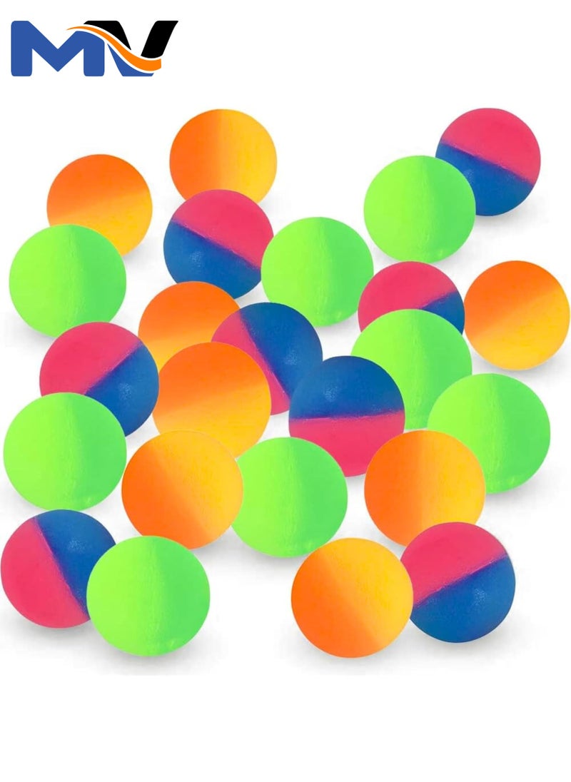 Bouncing Balls, Icy Bouncy Balls for Kids, Set of 24, Bouncing Balls with a Frosty Look and Extra-High Bounce, Frozen Birthday Party Favors, Goodie Bag and Piñata Fillers