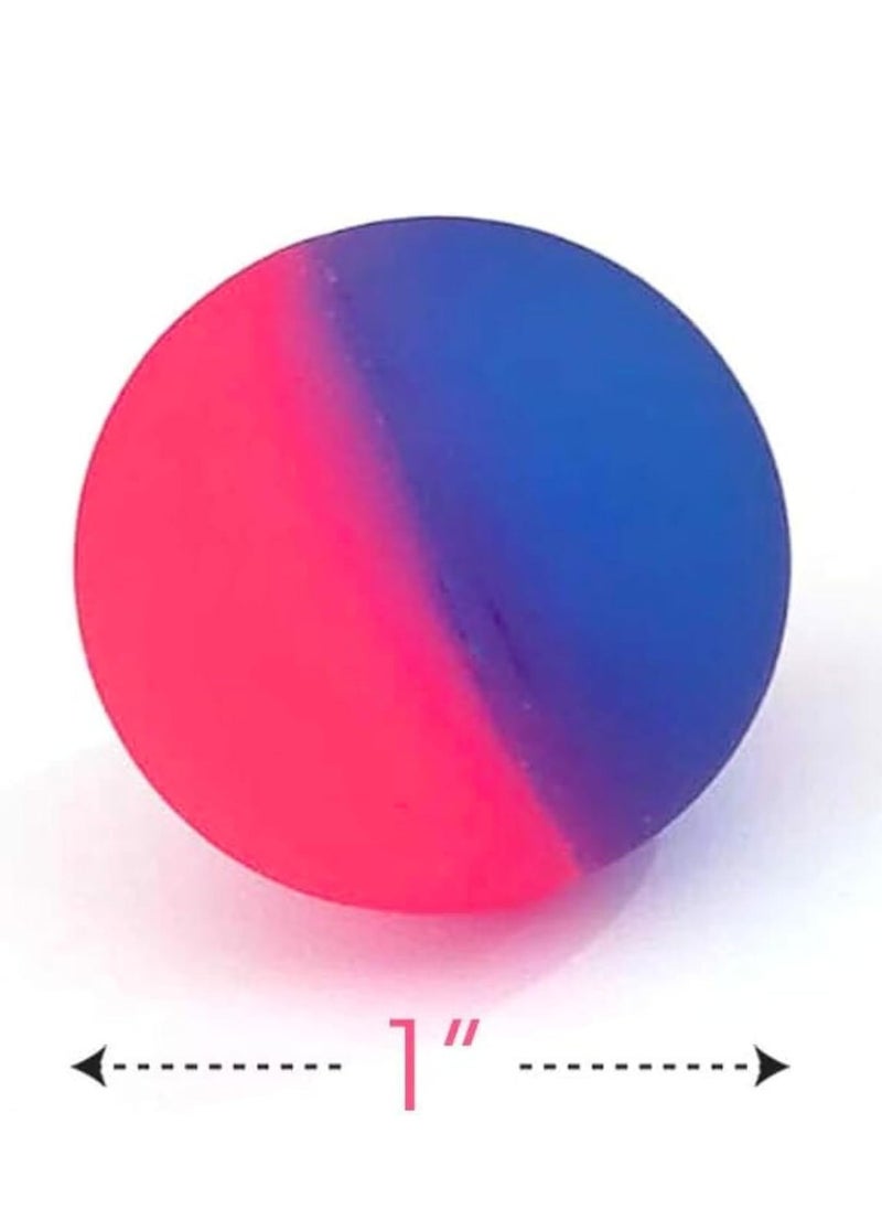 Bouncing Balls, Icy Bouncy Balls for Kids, Set of 24, Bouncing Balls with a Frosty Look and Extra-High Bounce, Frozen Birthday Party Favors, Goodie Bag and Piñata Fillers