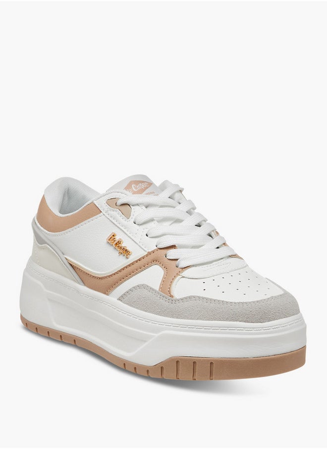 Lee Cooper Women's Colourblock Lace-Up Sneakers  - Image 2