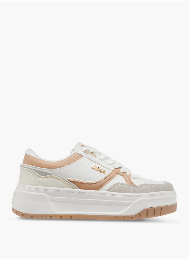 Lee Cooper Women's Colourblock Lace-Up Sneakers  - Image 3
