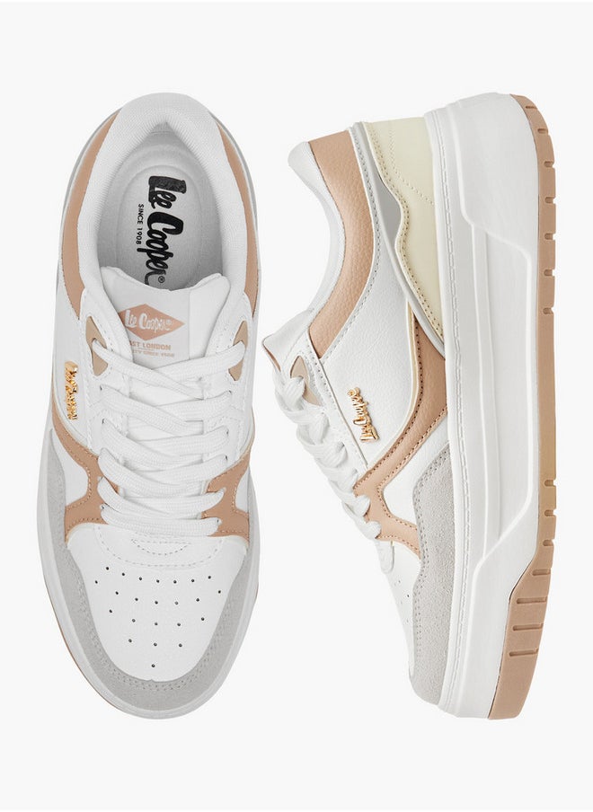 Lee Cooper Women's Colourblock Lace-Up Sneakers  - Image 1