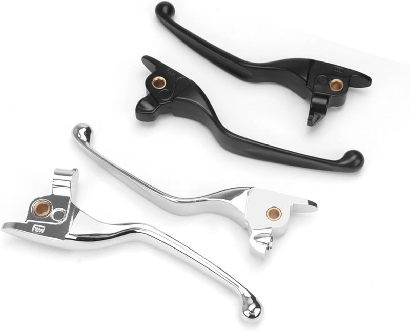 GZDLMoto Motorcycle Brake Clutch Lever Kit - Chrome - Image 3