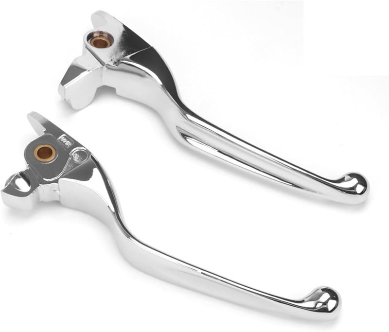 GZDLMoto Motorcycle Brake Clutch Lever Kit - Chrome - Image 1