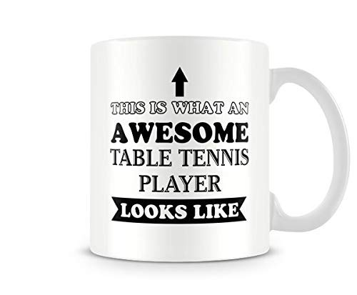 VIGAT Awesome Table Tennis Player Printed Sport Mug Great GiftPresent Idea by Behind The Glass