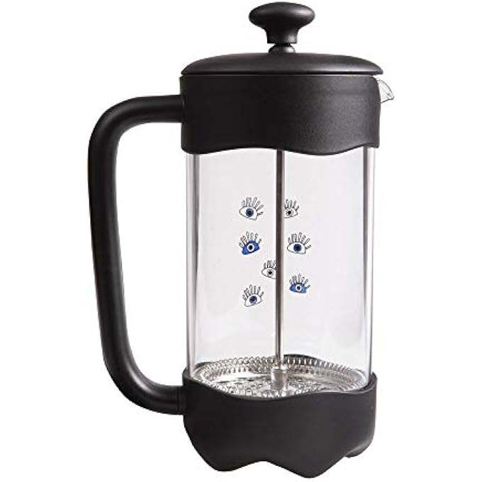 Biggdesign My Eyes On You 1000 Ml French Press Stainless Steel Lid Borosilicate Glass 350Ml Special Functional Compact Design - Image 2