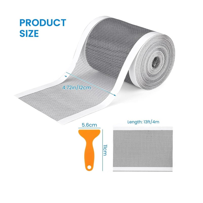 EXPORTTANZA Disposable Mesh Roll for Bathroom Drain Kitchen Sink Strainer Hair Catcher Roller Shower Drain Cover Hair Catcher for Any Length Mesh Stickers - 1 Roll 12 cm Width, 4 metre Length - Image 3