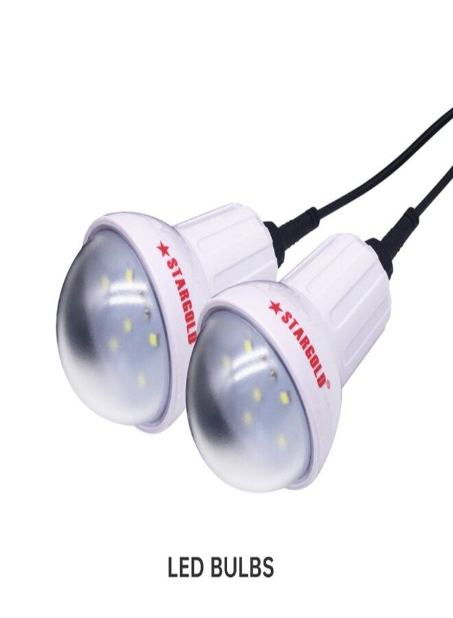 Stargold Solar Lighting System With 2 LED Bulbs 3W Solar Panel - Image 2