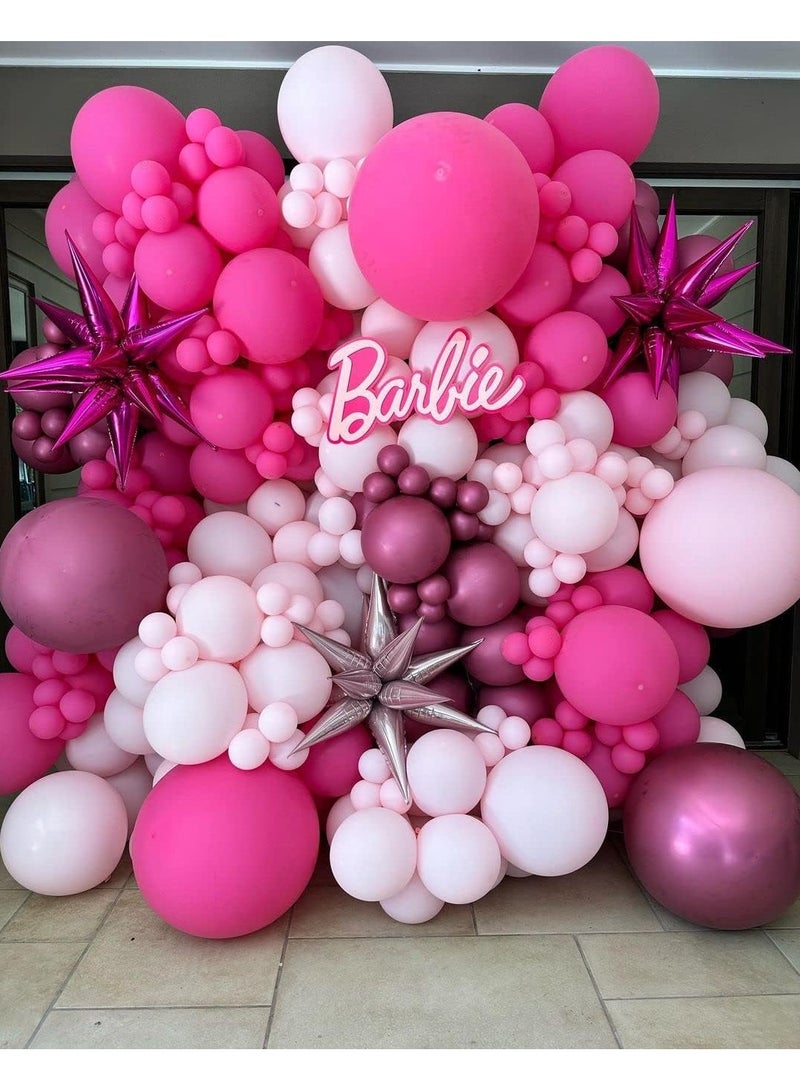 هوم زون عبوة من 100 بالونات هيليوم بلون بينك فاقع دائري مقاس 12 انش لتزيين خلفية عيد الحب وحفلات الزفاف واعياد الميلاد - Image 4