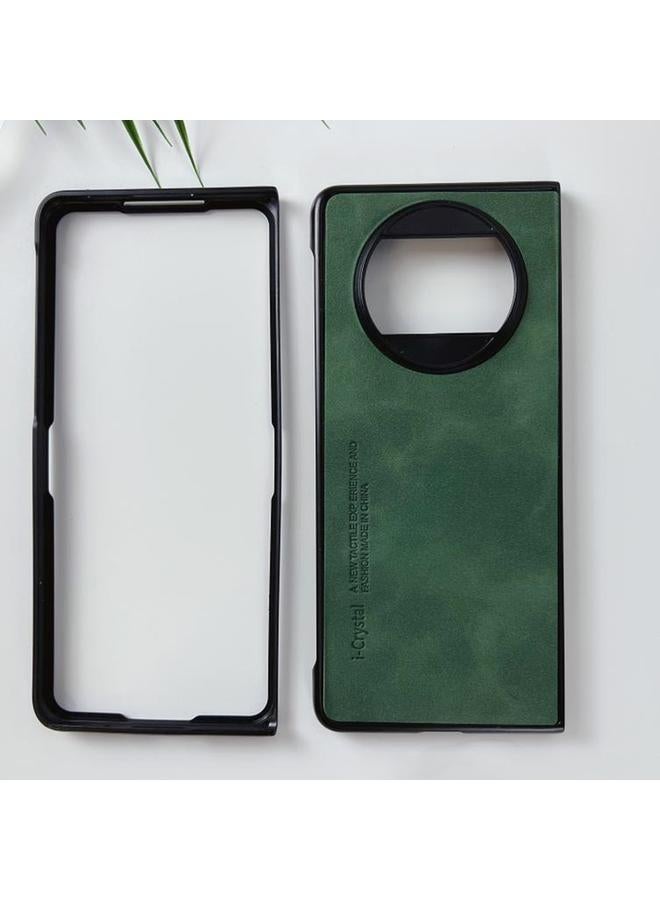 زبون جراب هاتف قابل للطي من جلد الحمل الكريستالي لهاتف Huawei Mate X3 - Image 3