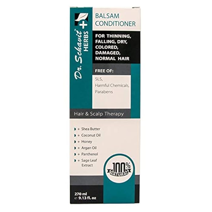 DR. SCHAVIT Herbs+ Herbal Balsam Conditioner for Thinning, Falling, Dry, Colored, Damaged, Normal Hair 9.13 fl.oz - Image 3