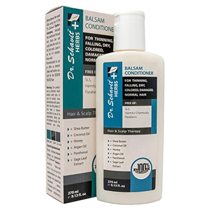 DR. SCHAVIT Herbs+ Herbal Balsam Conditioner for Thinning, Falling, Dry, Colored, Damaged, Normal Hair 9.13 fl.oz - Image 1