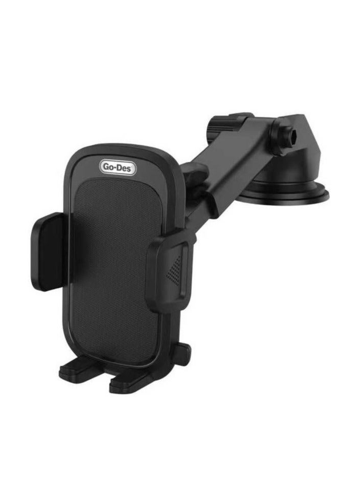 Car Mobile Holder – 360° Rotation  Adjustable Stand for Dashboard, Windshield  Air Vent, Universal Car Phone Mount, Black - Image 5