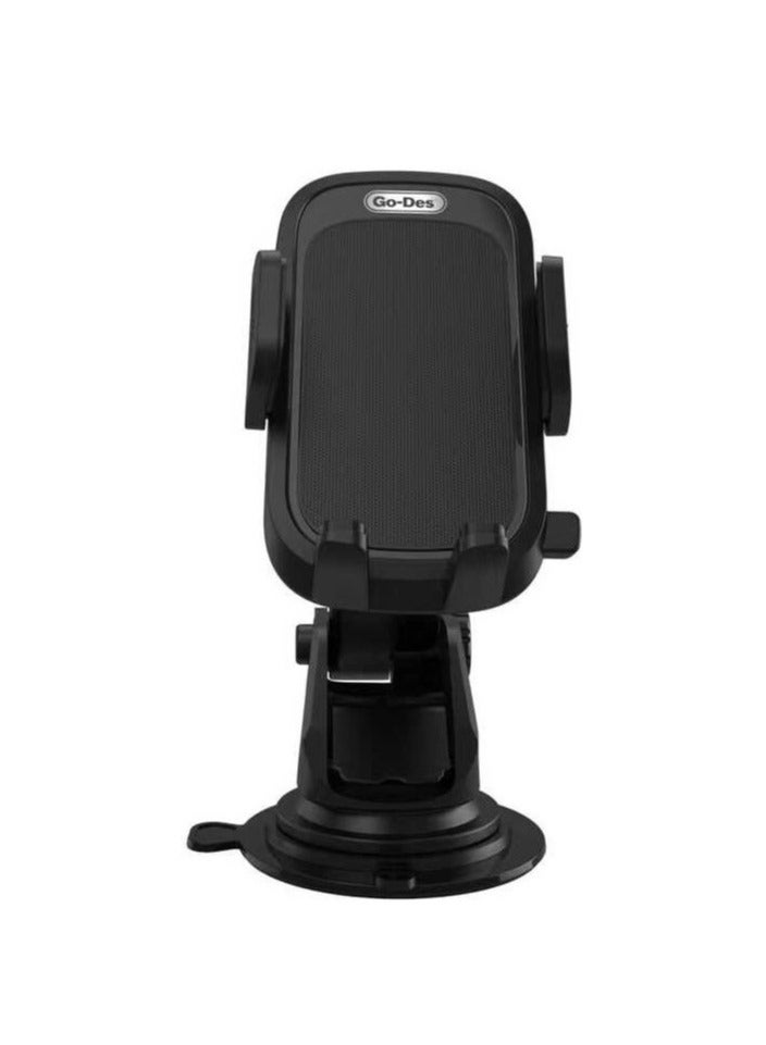 Car Mobile Holder – 360° Rotation  Adjustable Stand for Dashboard, Windshield  Air Vent, Universal Car Phone Mount, Black - Image 3