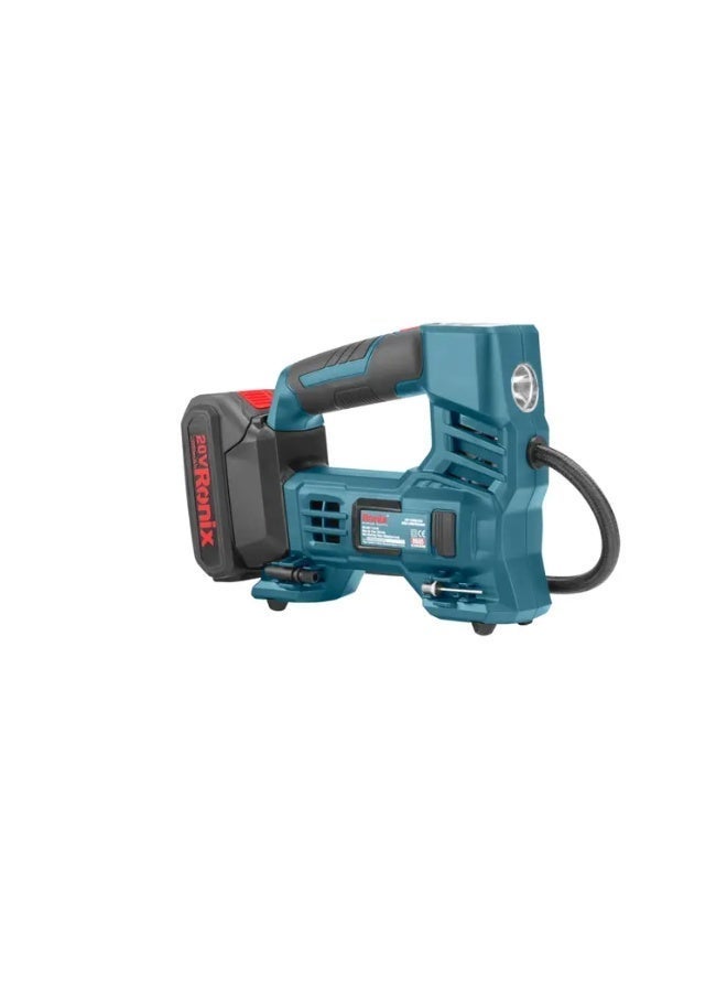 RONIX Cordless Mini compressor 20V  , 10.35Bar  # 8605 - Image 3