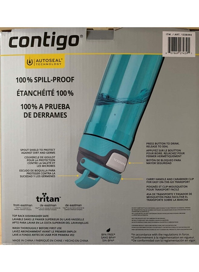 Contigo زجاجة ماء كونتيغو أوتوسييل سعة 24 أونصة، مقاومة للتسرب وخالية من BPA، عبوة 3 قطع - Image 2