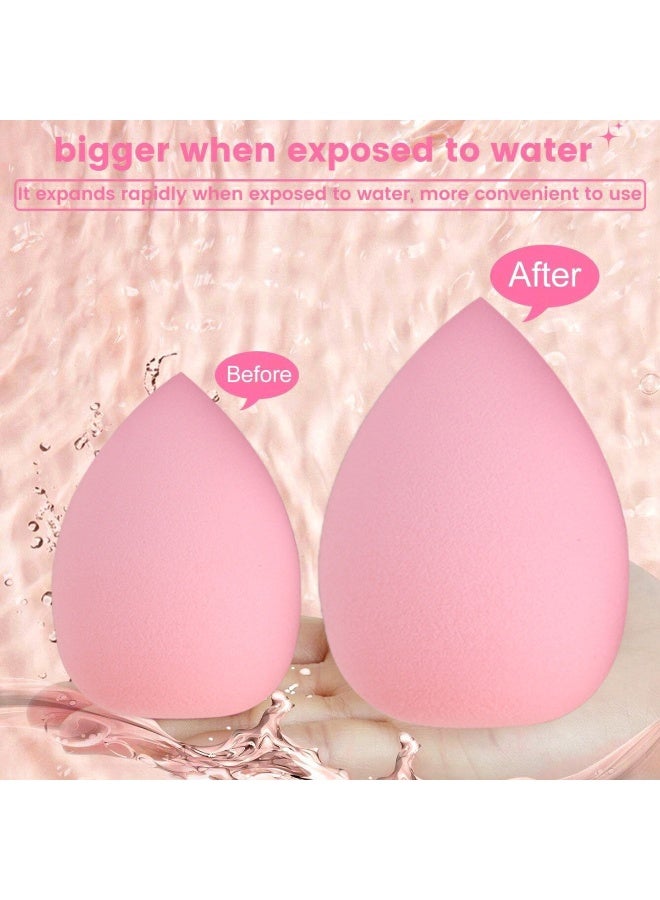 مجموعة فرش مكياج مكونة من 34 قطعة، مجموعة أدوات مكياج، كريم أساس صناعي فاخر، بودرة إخفاء العيوب، ظلال العيون، أحمر الخدود، فرش مكياج، منفاخ بودرة، لون وردي، مجموعة من 34 قطعة - Image 5