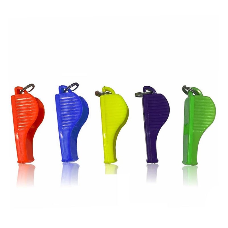 Cougar PEALESS Bolt Whistle (Pack of 5)|| Pealess Design to Ensure a penetrating || High Frequency Trill|| Plastic Whistle for Football Sports Lifeguards Survival Emergency Training - Image 3