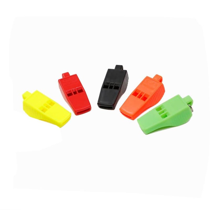 Cougar PEALESS Bolt Whistle (Pack of 5)|| Pealess Design to Ensure a penetrating || High Frequency Trill|| Plastic Whistle for Football Sports Lifeguards Survival Emergency Training - Image 1