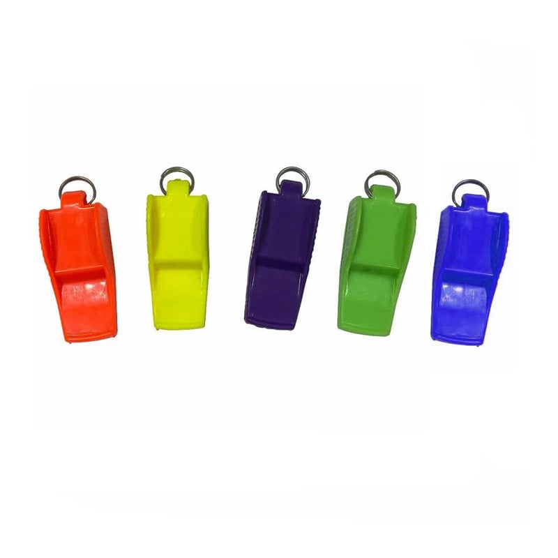 Cougar PEALESS Bolt Whistle (Pack of 5)|| Pealess Design to Ensure a penetrating || High Frequency Trill|| Plastic Whistle for Football Sports Lifeguards Survival Emergency Training - Image 2