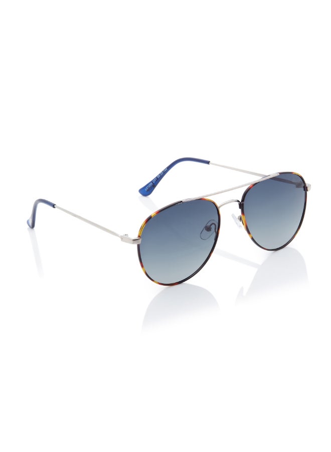 لي كوبر نظارات شمسية قطبية بإطار فضي عدسة مرآة متدرجة G15 56mm - LC1205C01 - Image 4