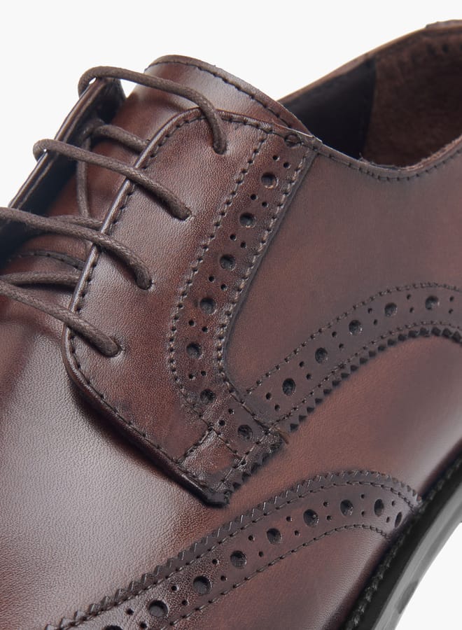دوتشيني حذاء ديربي رجالي برباط وتفاصيل مثقوبة - Image 4