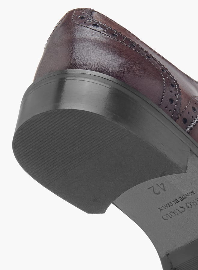 دوتشيني حذاء ديربي رجالي برباط وتفاصيل مثقوبة - Image 5