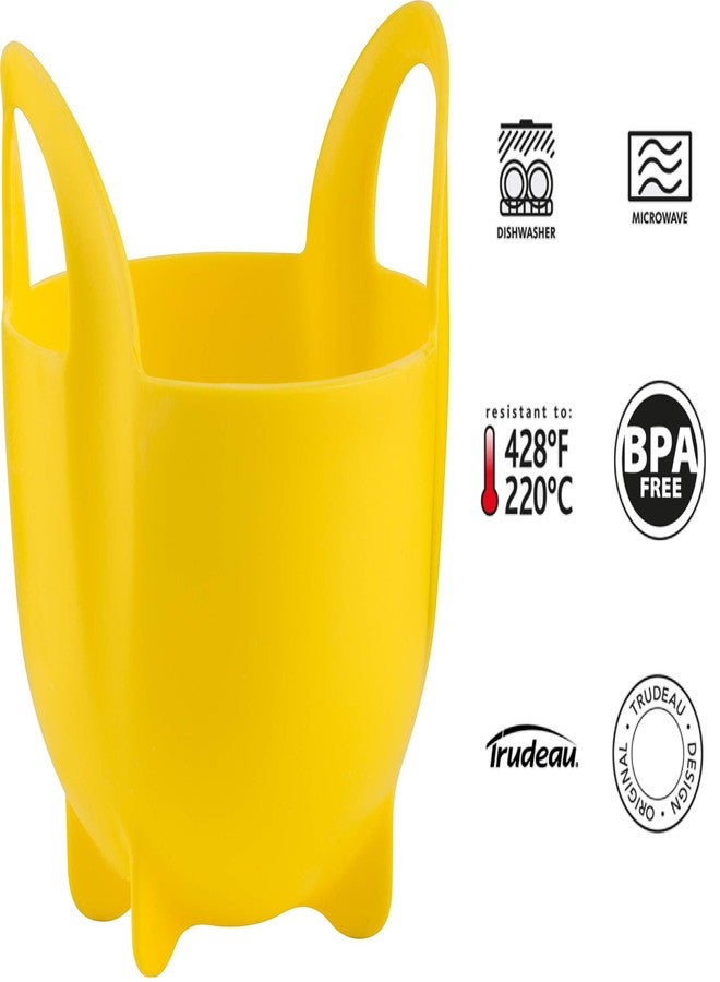 Trudeau Microwave Yellow Egg Poacher, Medium - Image 5