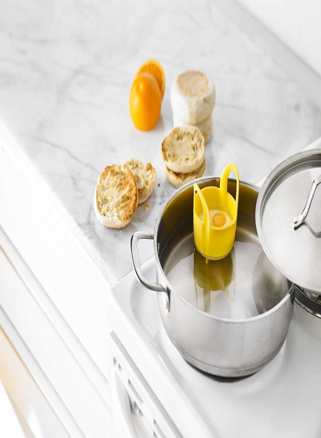 Trudeau Microwave Yellow Egg Poacher, Medium - Image 3