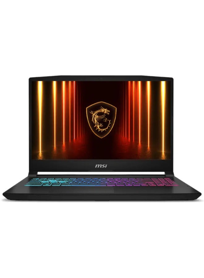 Katana 15 HX B14WFK (Black) Gaming Laptop, 15.6" QHD IPS 165Hz Display, Intel Core i7-14650H, 16 GB RAM, 512 GB SSD, NVIDIA RTX 5060 8GB, Win11 Home, Black english black