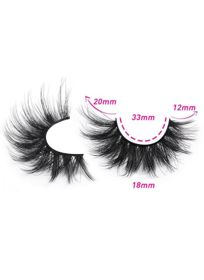 FANXITON False Eyelashes Fluffy Mink Lashes 20Mm Cat Eye Lashes Long 5D Wispy Dramatic Fanxiton Eye Lashes 10 Pairs Pack  - Image 5