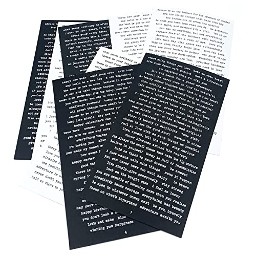 SIGUJAYGE TIYPKE 8 Sheet Quote Stickers for Journaling Vintage Scrapbook Sticker for Bullet Journals Supplies Journaling Junk Journal Planners DIY Phrase Word Stickers for Notebook Collage Diary Album Card - Image 1